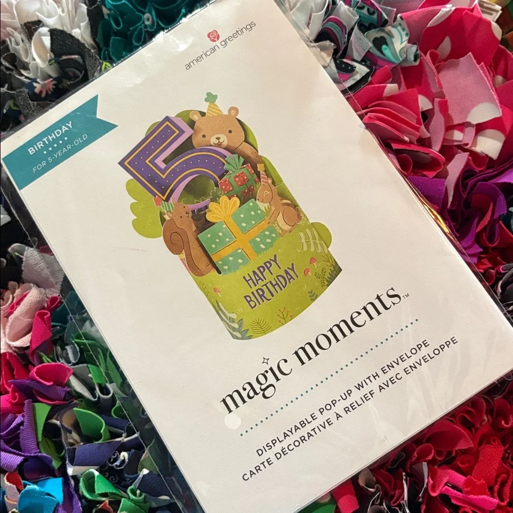 🆕American Greetings-Magic Moments 5th Birthday Pop Up Card